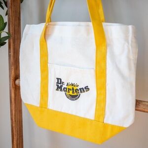 Dr. Martens White and Yellow Tote Bag